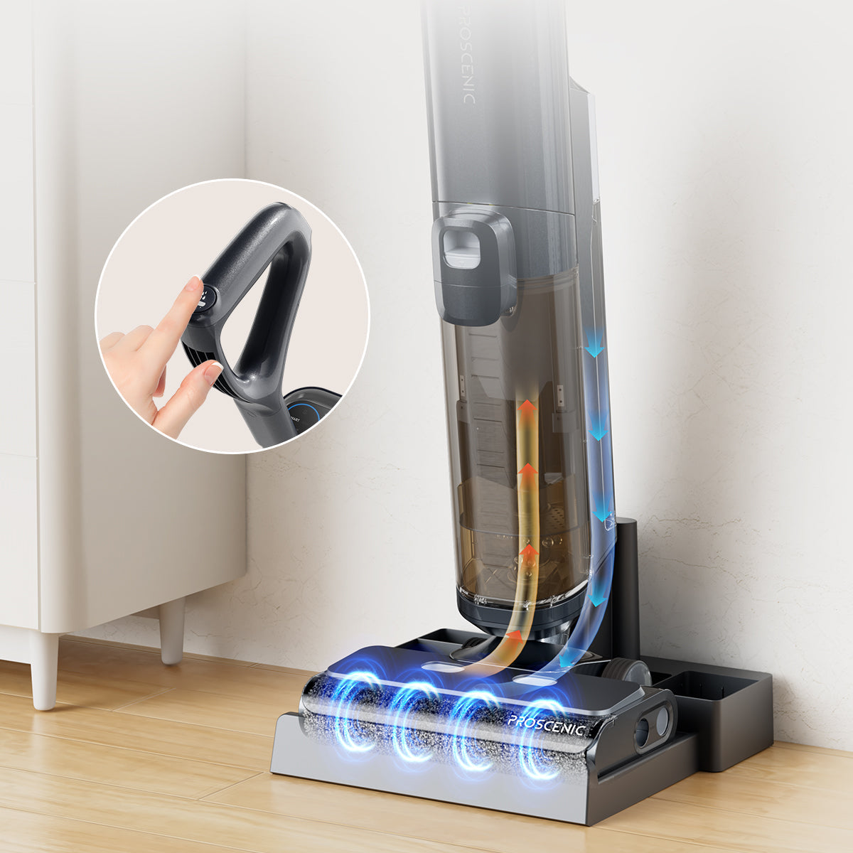 Proscenic F20A Lavapavimenti Senza Fili 3 in 1 | Offerte Inverno