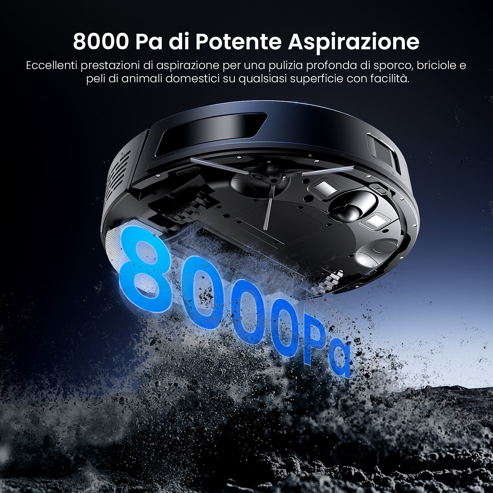 Proscenic Q8 Max+ Robot 2-in-1: Aspirazione 8000Pa e LiDAR