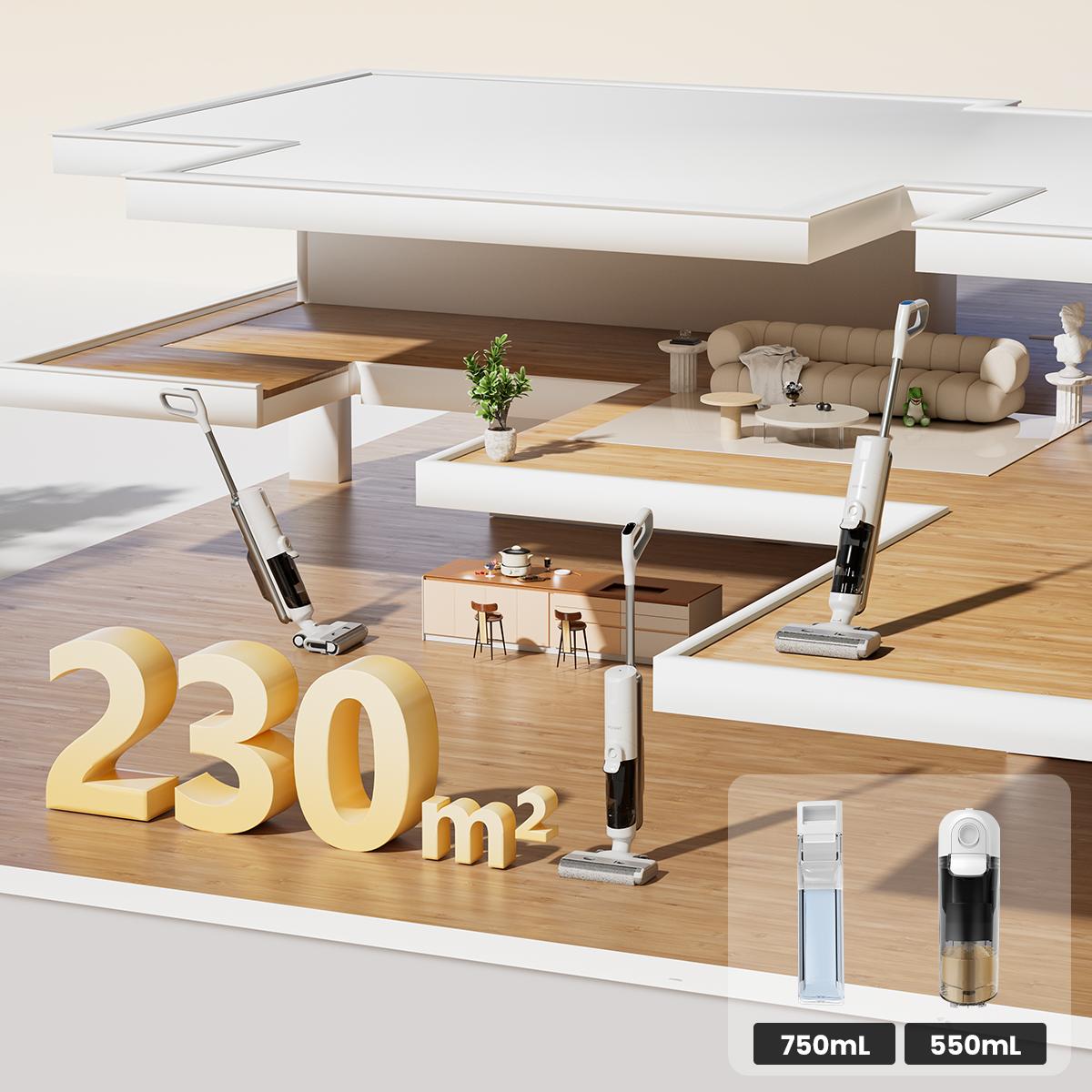 Proscenic F10 Ultra Aspirapolvere Lavapavimenti | 3-in-1 Senza Fili