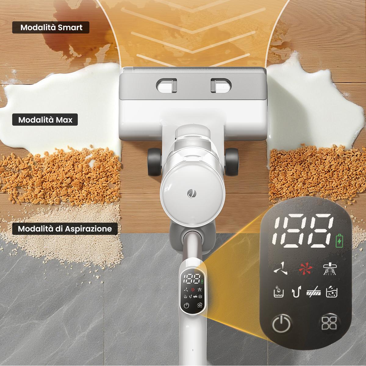 Proscenic F10 Ultra Aspirapolvere Lavapavimenti | 3-in-1 Senza Fili