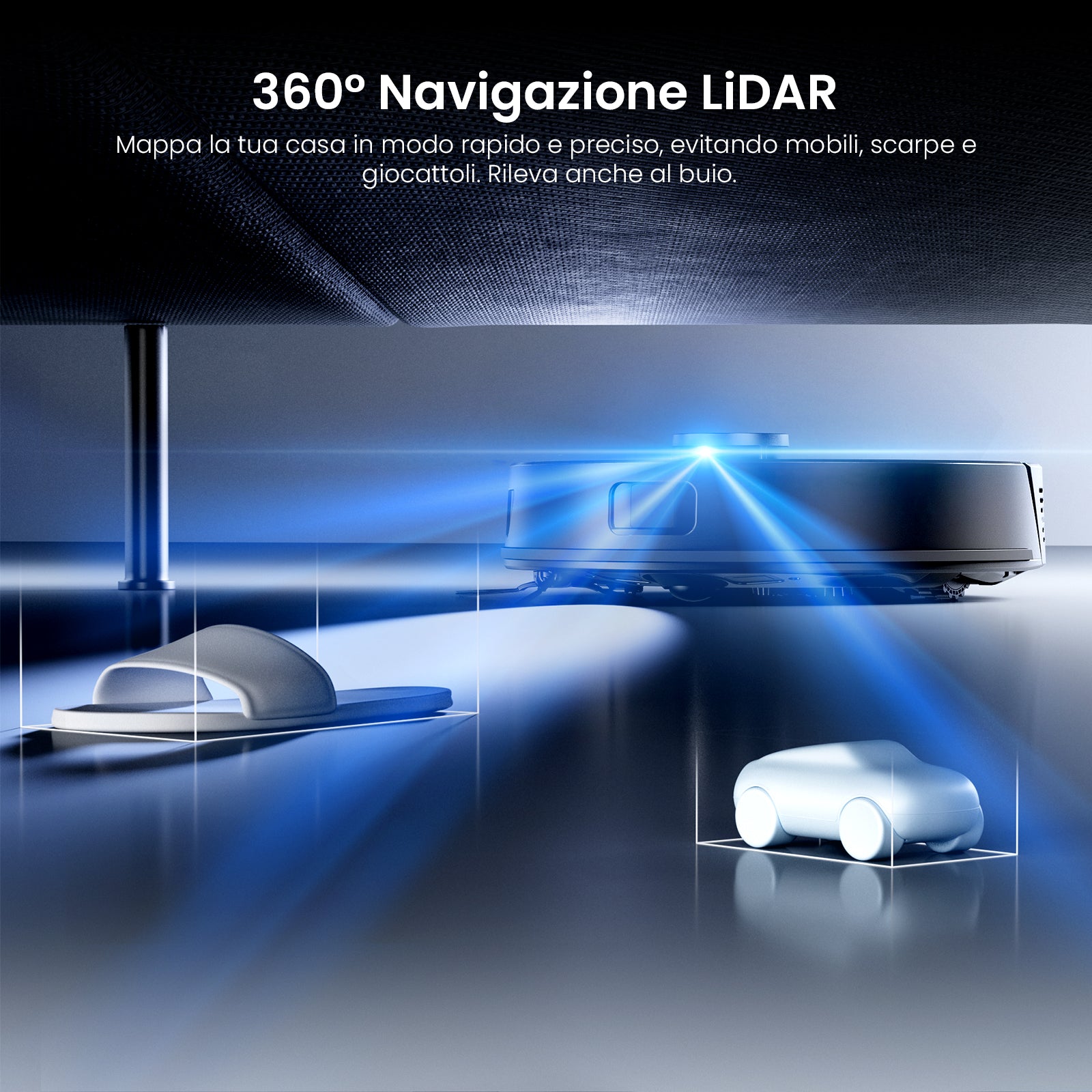 Proscenic Q8 Max+ Robot 2-in-1: Aspirazione 8000Pa e LiDAR