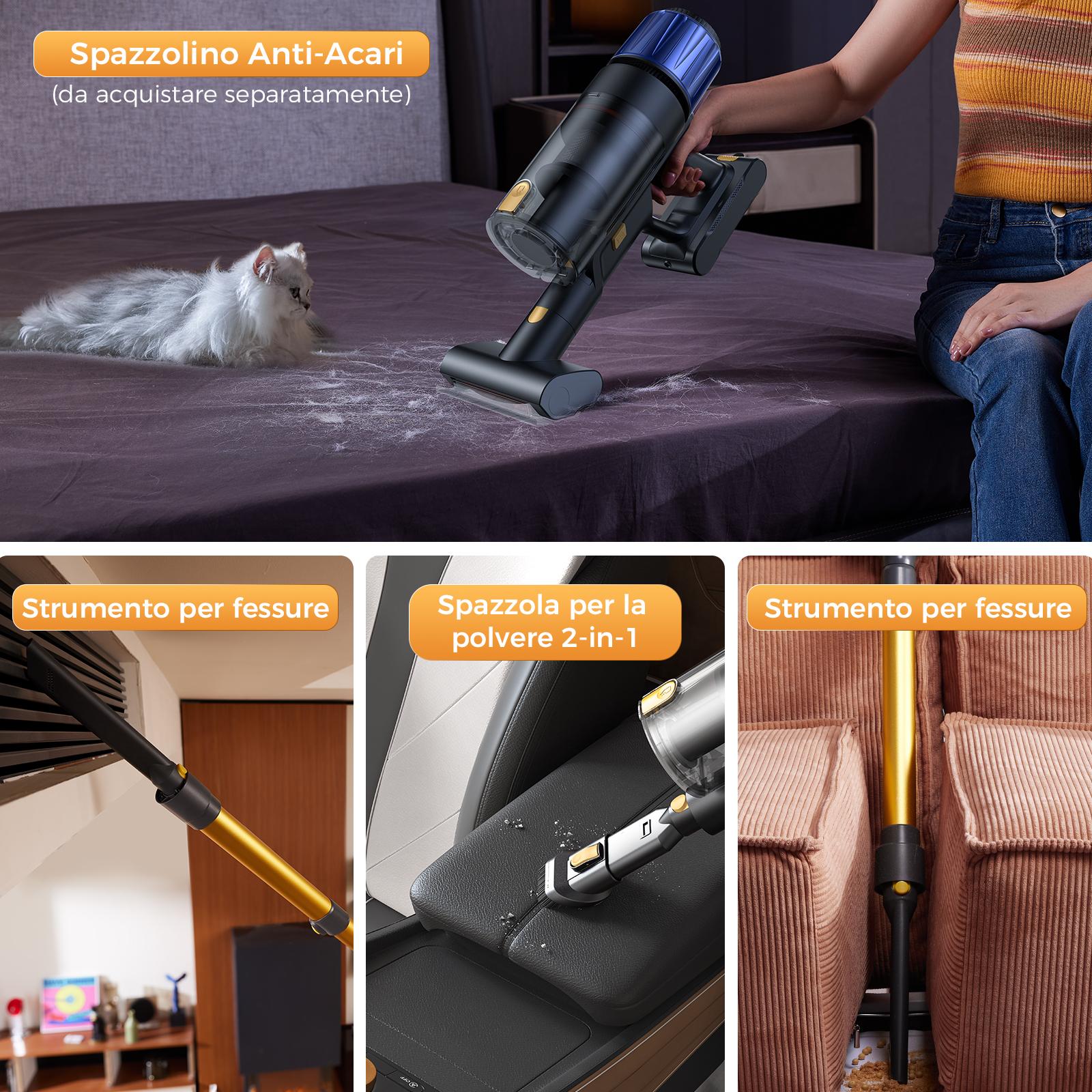 Proscenic P15 Scopa Elettrica Senza Fili | 55kPa Potente