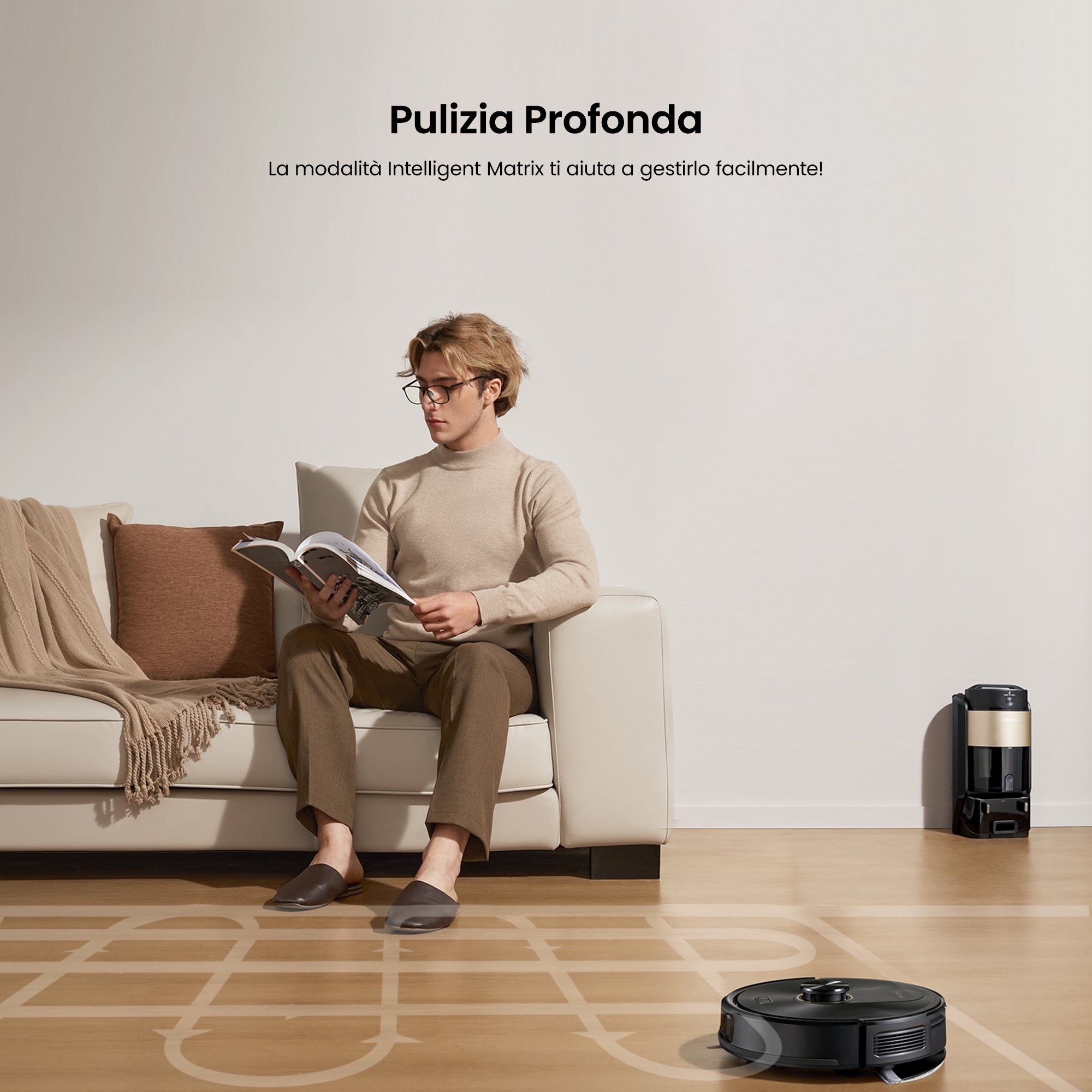 Proscenic Q20 Plus | Robot Aspiratore Senza Sacchetto da 4L