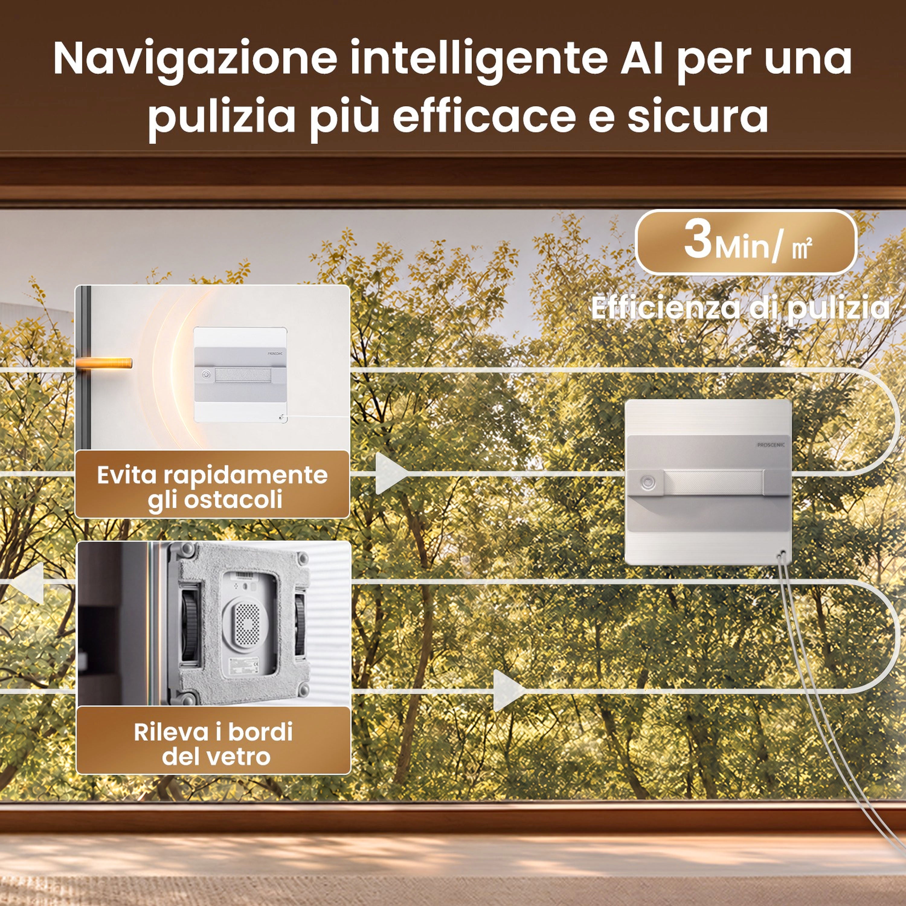 Proscenic W10 Pro Robot Lavavetri