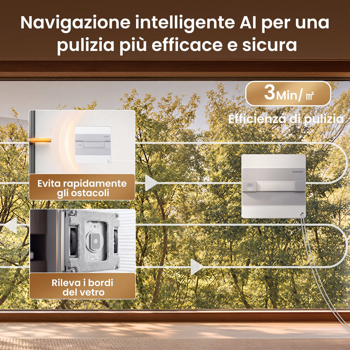 Proscenic W10 Pro Robot Lavavetri