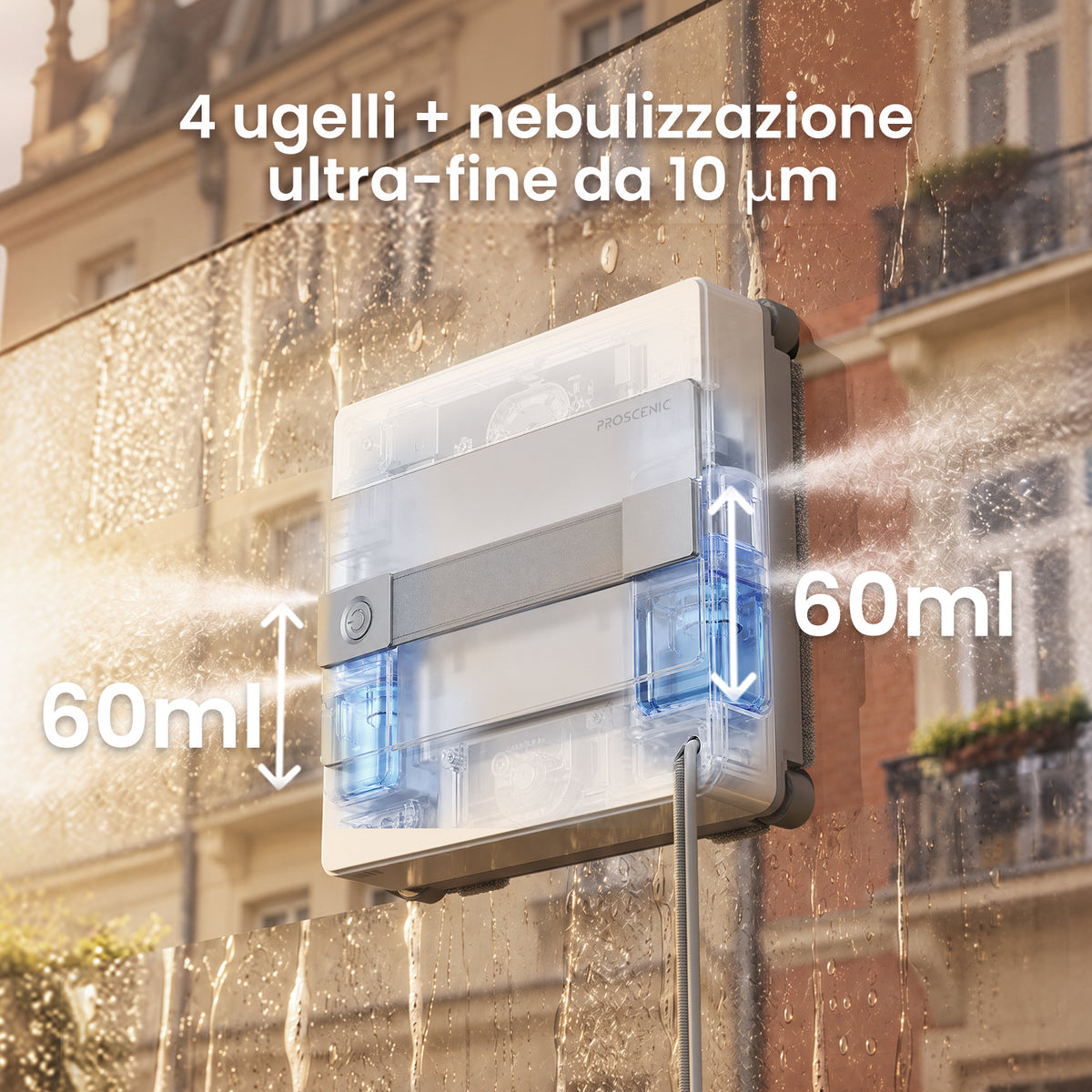 Proscenic W10 Pro Robot Lavavetri